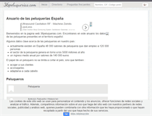 Tablet Screenshot of 36peluquerias.com
